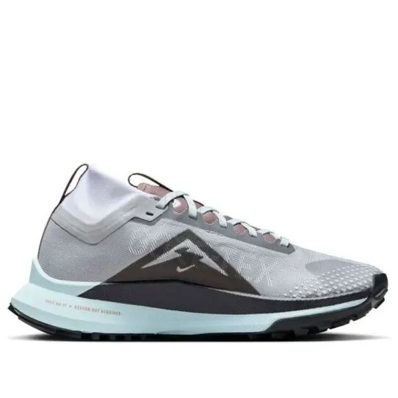 Nike React Pegasus Trail 4 Gore Tex Running Hiking Shoes Womens Size 9 Grey Blue - Picture 2 of 7